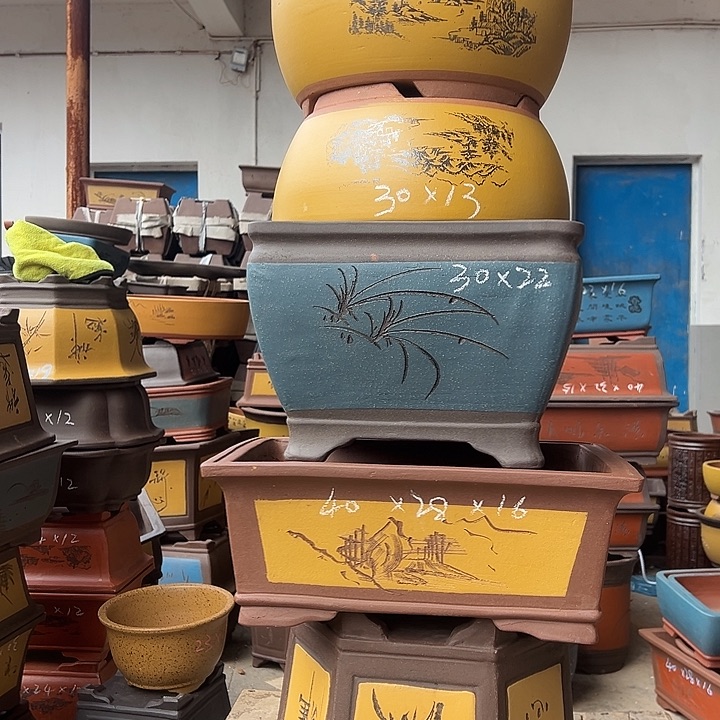 紫砂花盆紫砂花盆