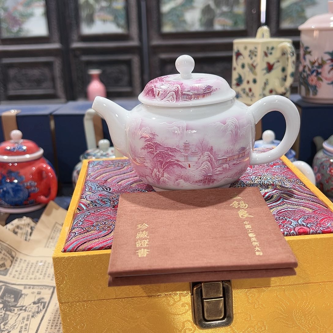 陶摆件景德镇陶瓷壶