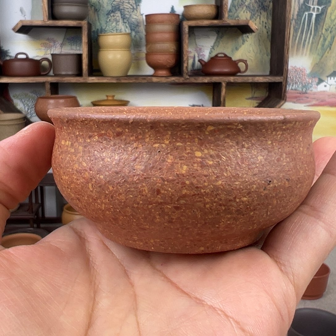 紫砂茶杯拙器甄选，纯原本矿。