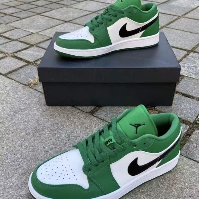 NIke联名霏楚AJ1 Low 凯尔特人白绿脚趾低帮休闲运动板鞋男女百搭