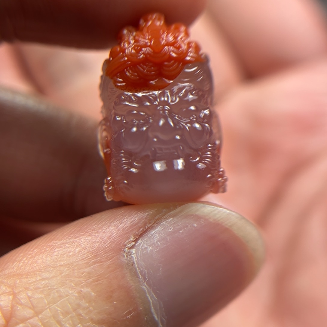 南红玛瑙大黑天未镶嵌珞*山