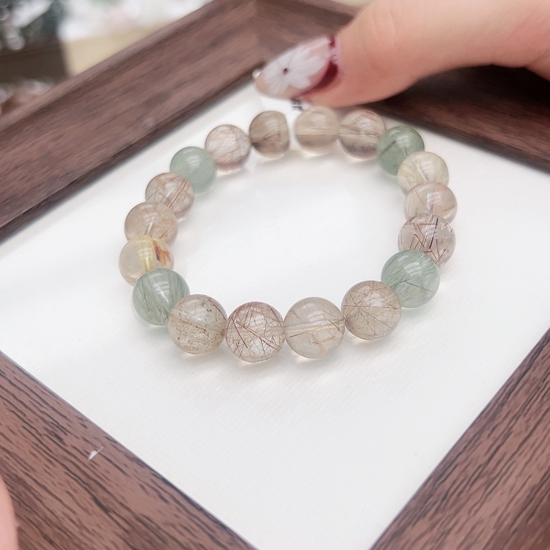 水晶手链未镶嵌爱*铜雀台彩发