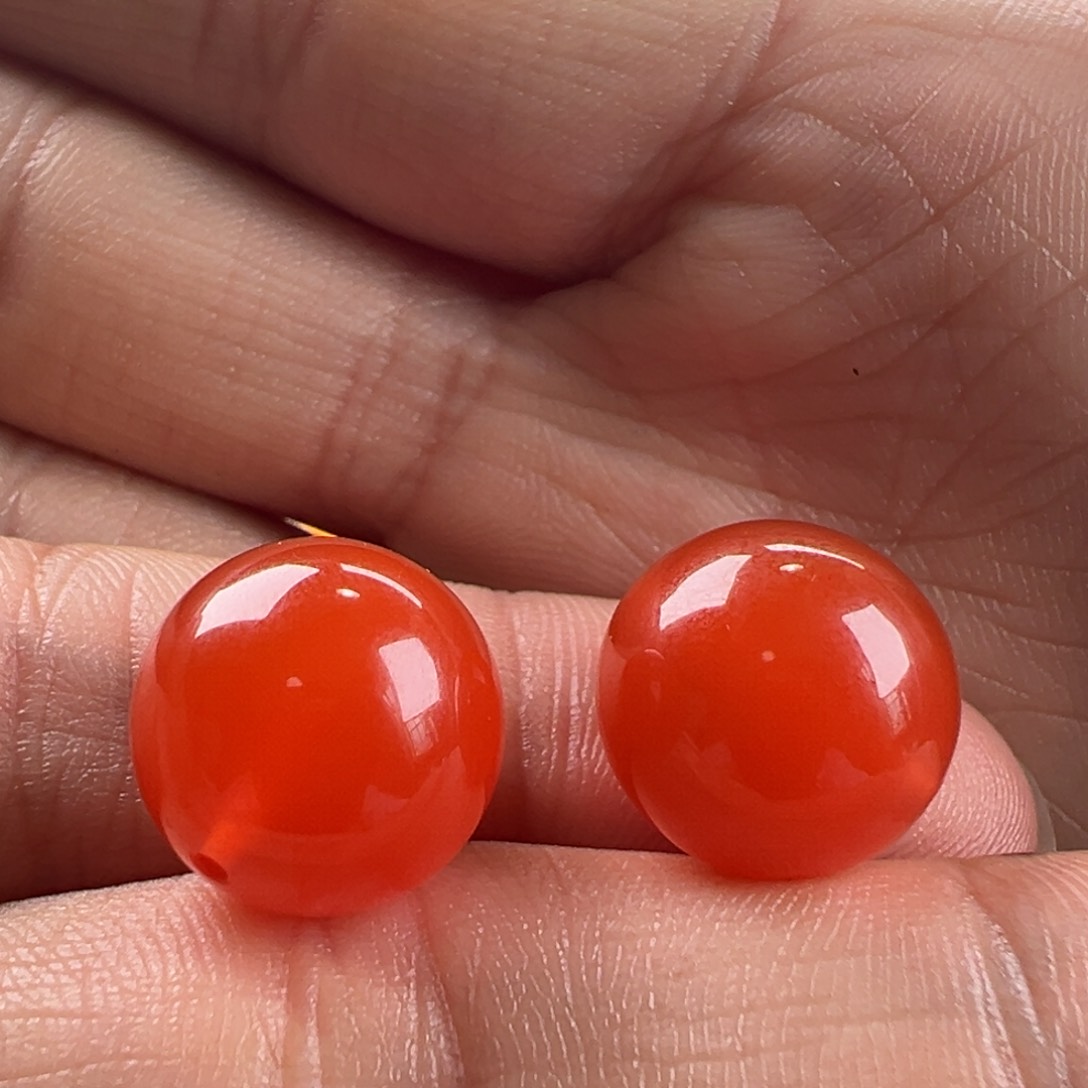 南红玛瑙圆珠13.3未镶嵌J