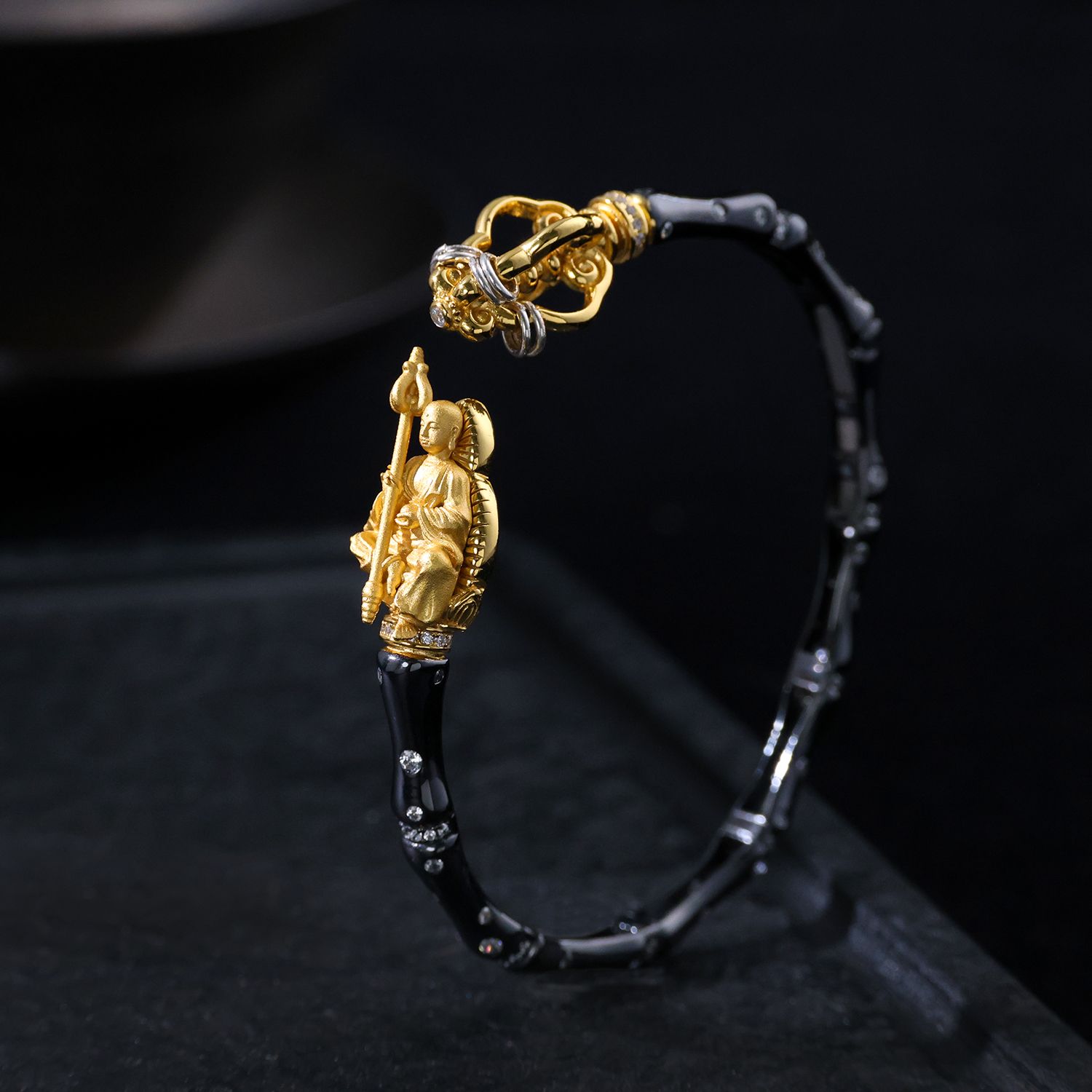 925银手镯 【思嘉】破空 · 地藏呈愿护腕手镯 | BA0170