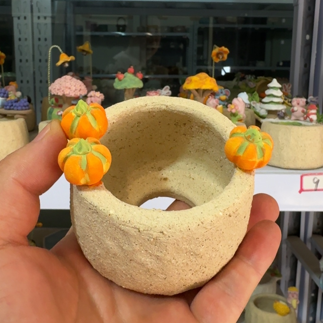 厂家直销手工花盆摆件