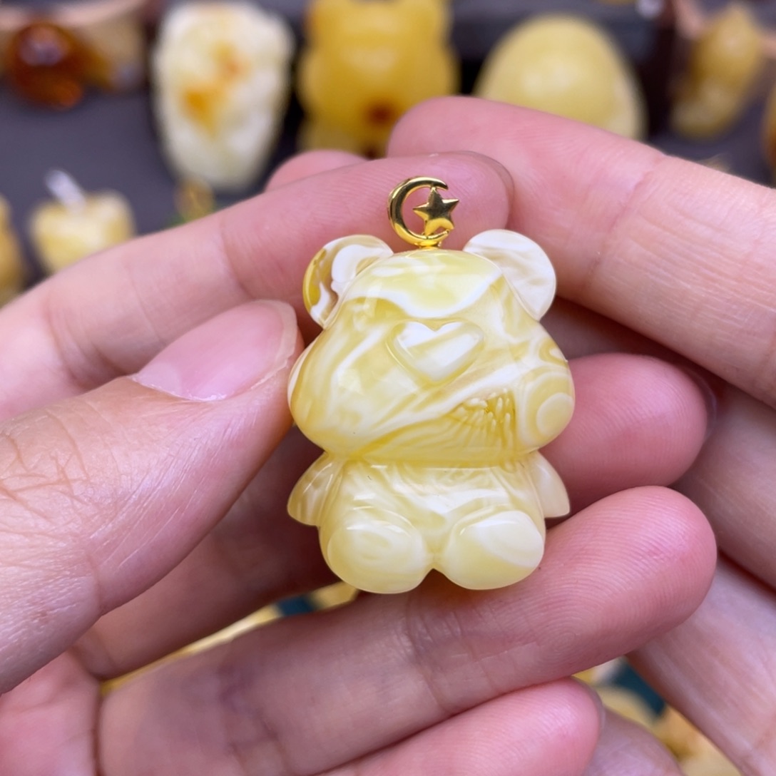 未镶嵌琥珀裸石蜜蜡