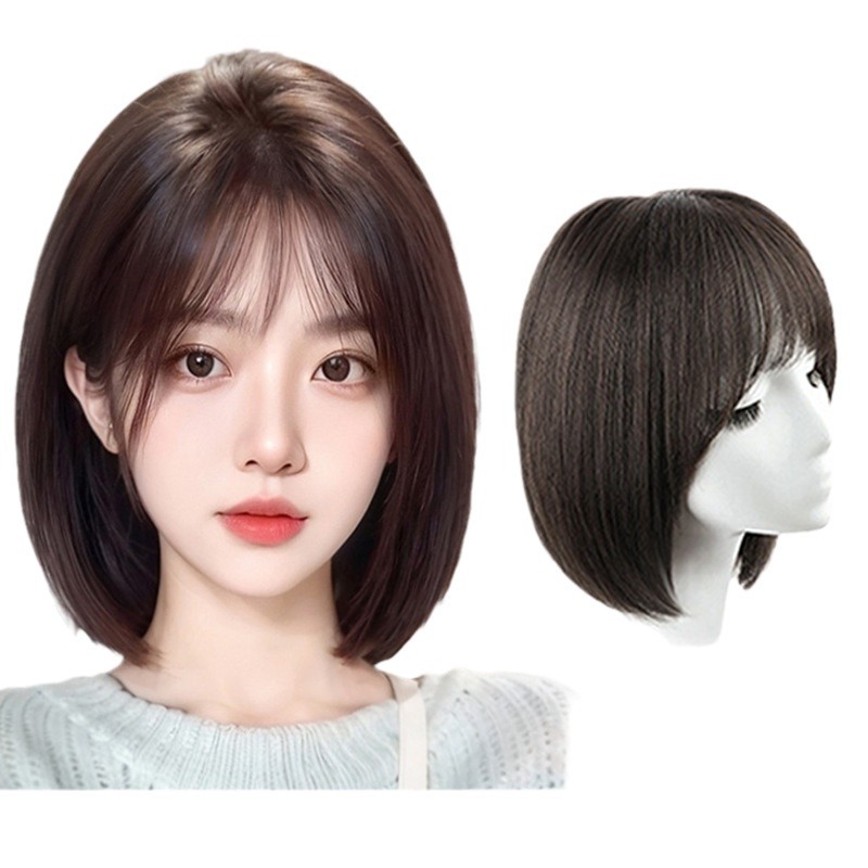 玩具仿真假发004女中长发套直发全头套