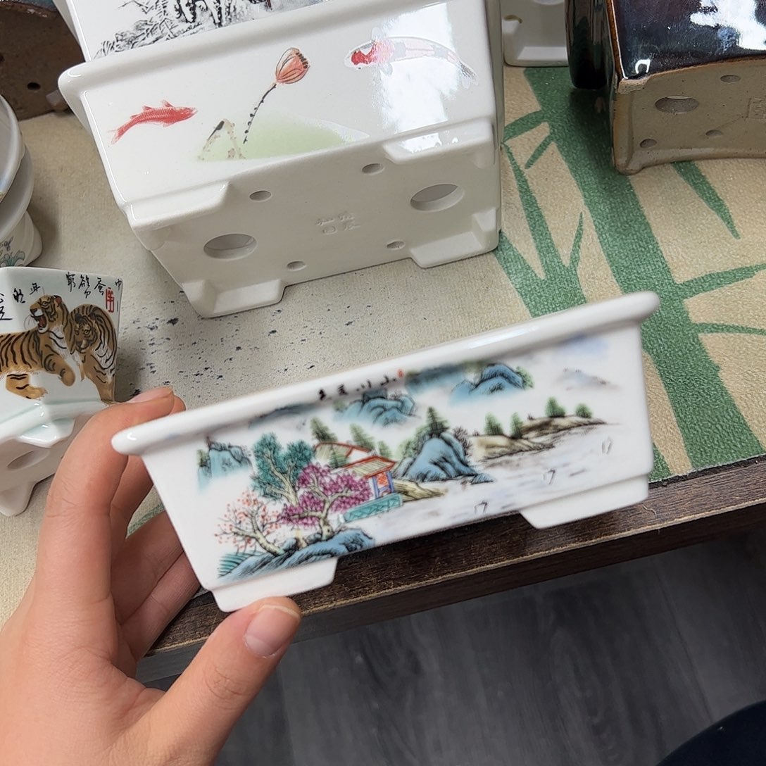 紫砂花盆736号瑕疵15/12/5cm