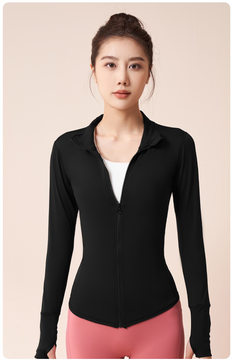 秋冬季薄款高弹运动外套女性健身骑行瑜伽跑步适用  专拍链接