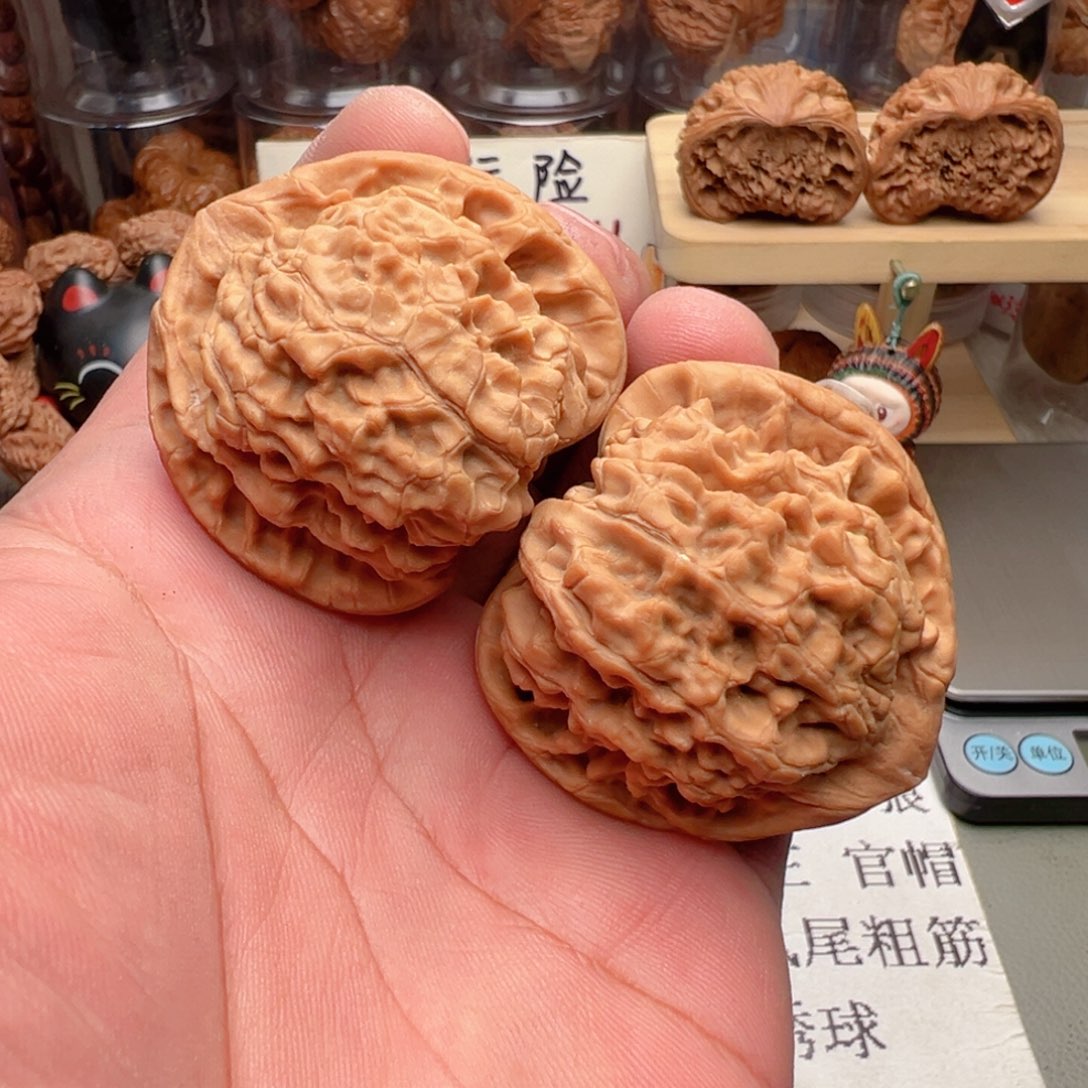 把件文玩核桃47尺全品官帽