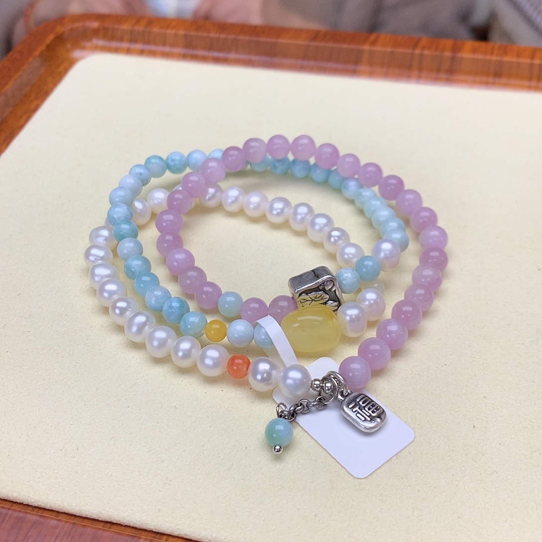 针钠钙石（海纹石）手链未镶嵌