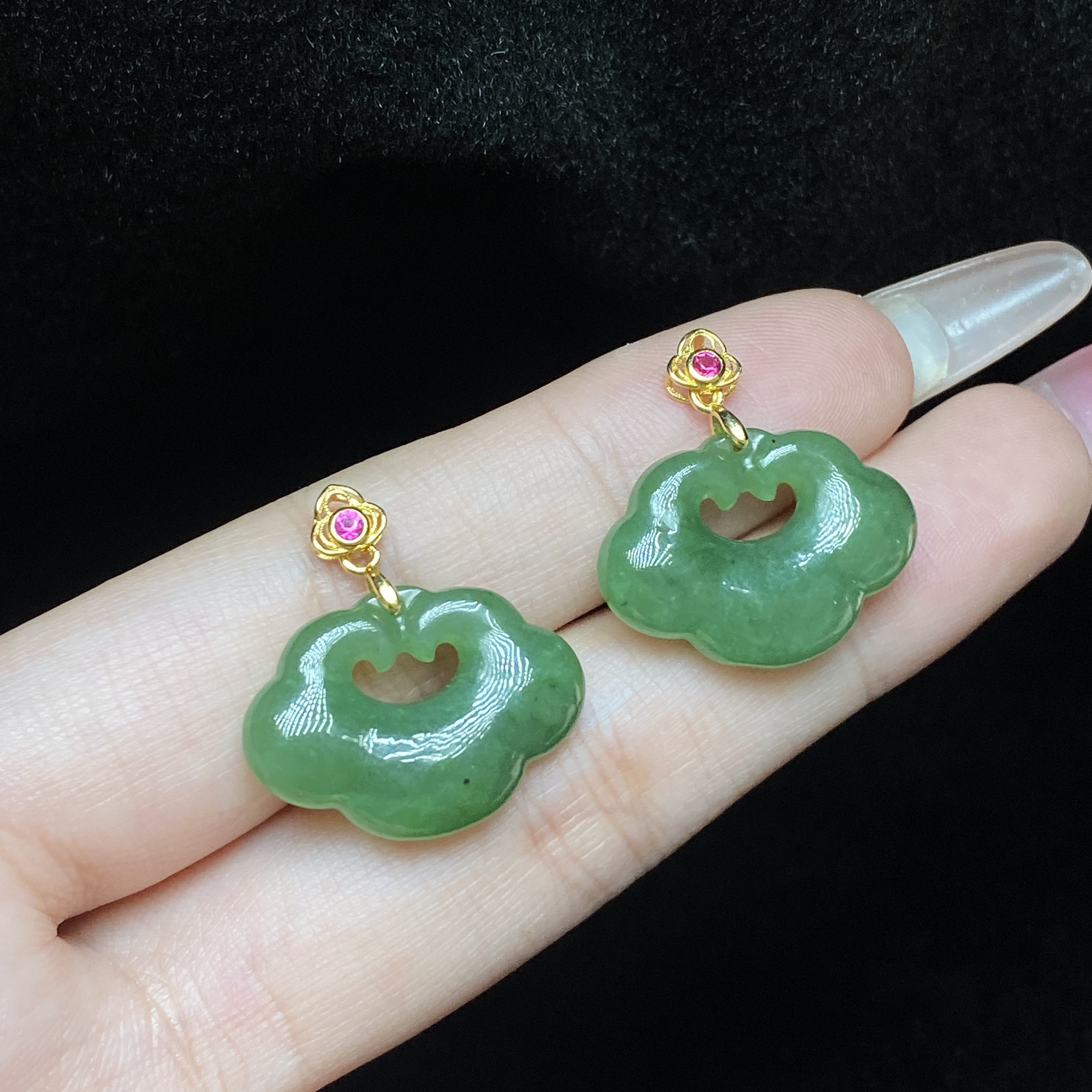 【小北好物】S925银和田玉吊坠约21*15mm【多样性发一件】QH14X432