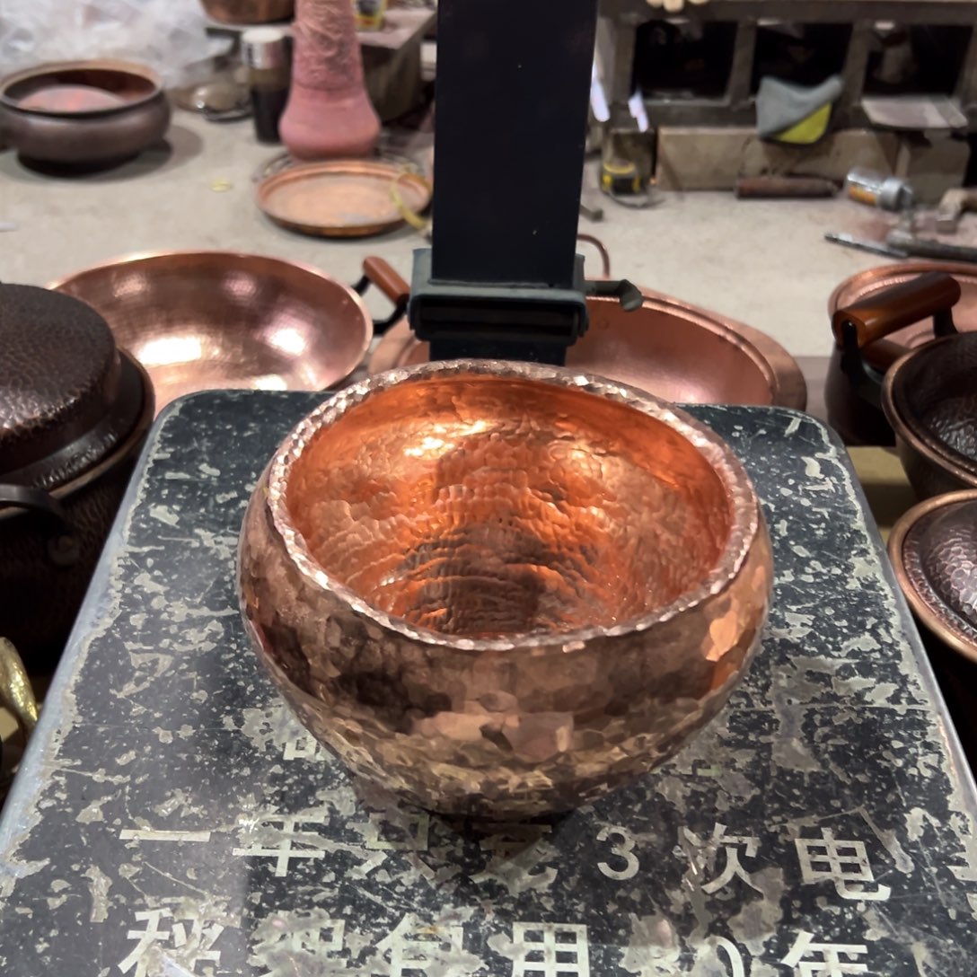 铜原色锤点建水波浪口