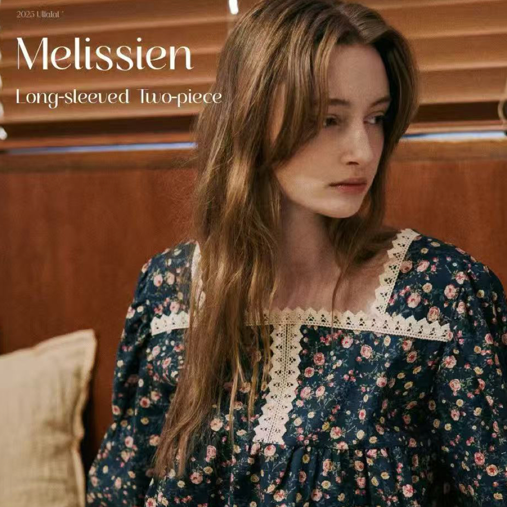 延吉优佰家/韩国UL家棉质新款上下分体套装 25245