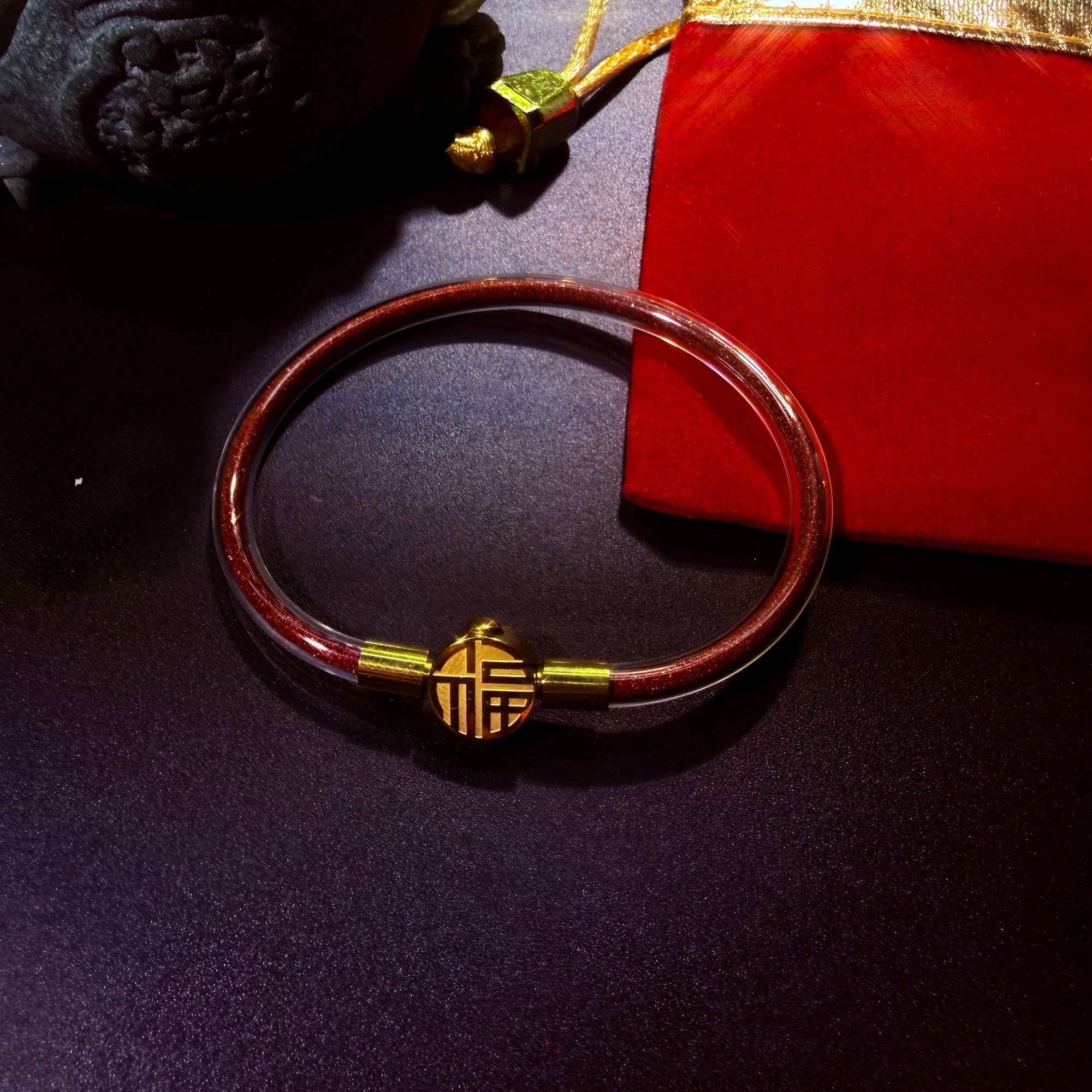 新年情侣个性创意红色手环本命年手环