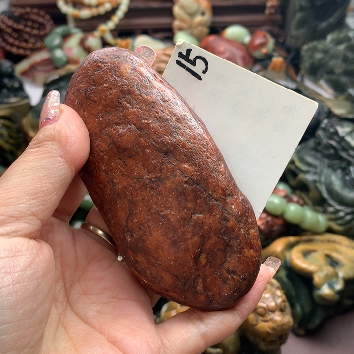 岫岩河磨玉（透闪石质玉）把件未镶嵌