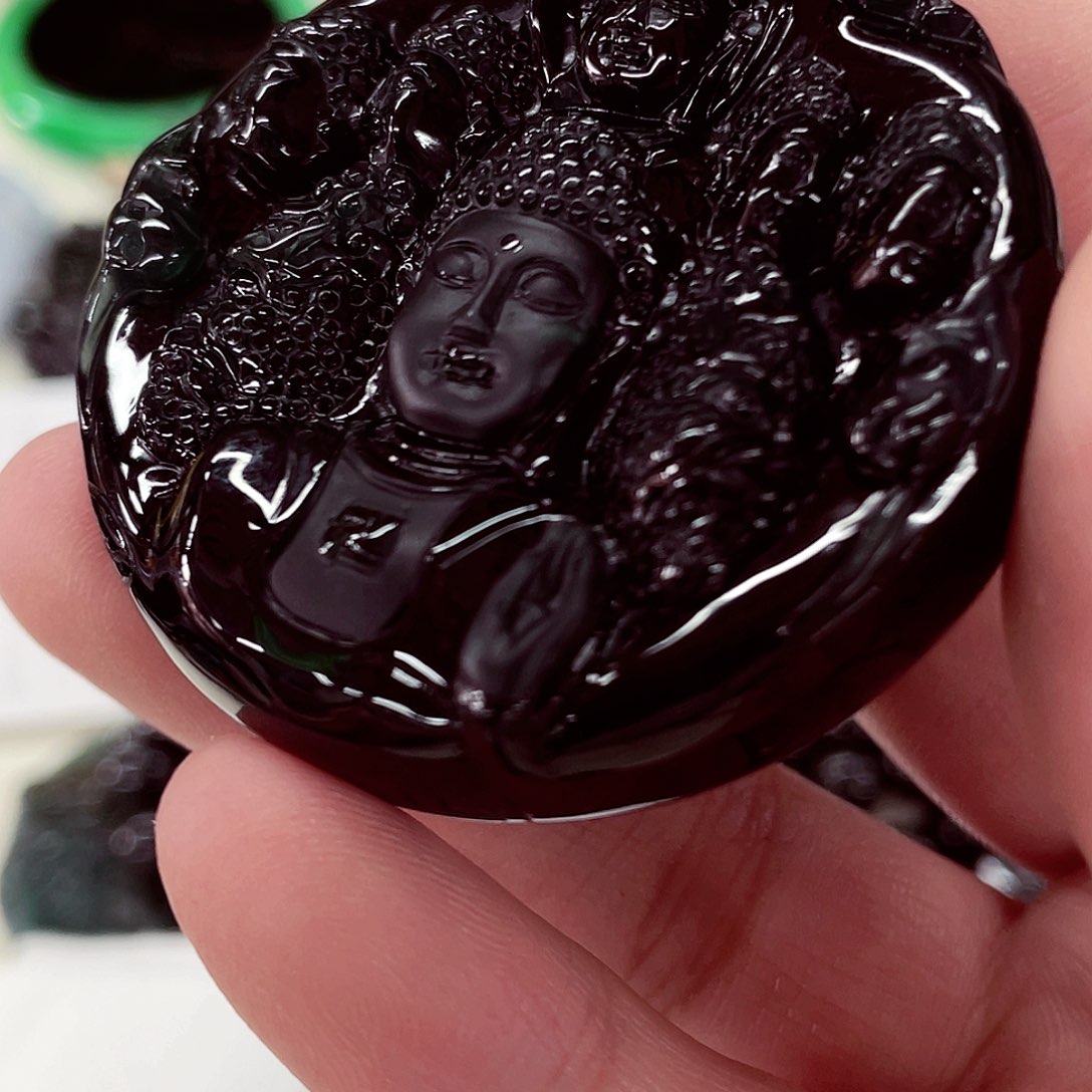 翡翠未镶嵌颈饰先鉴后发一物一证