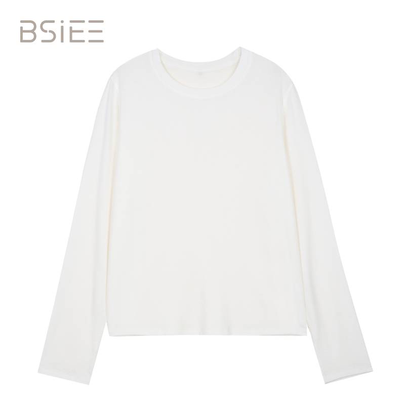 BSIEE/本涩长袖时尚圆领基础打底衫