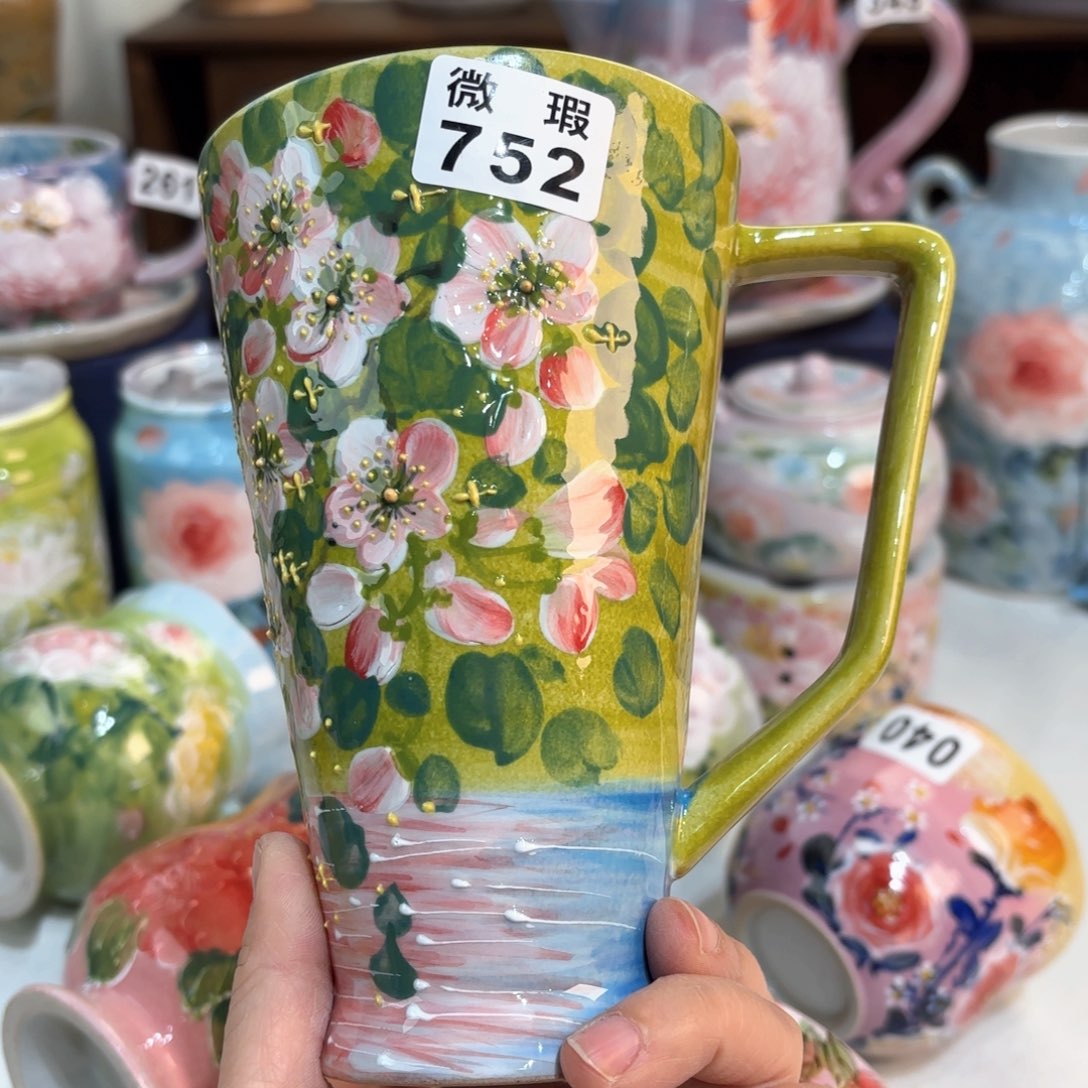 景德镇手绘高温釉下彩陶瓷茶具