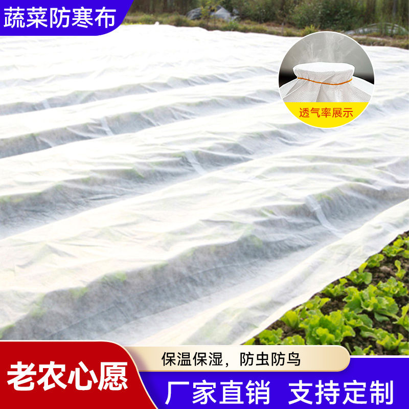 冬季蔬菜防寒布农用无纺布防冻透气保湿防寒防冻防倒春寒支持定制商品图