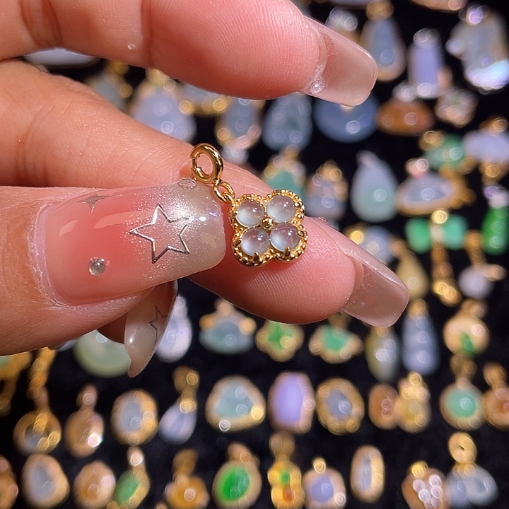 翡翠银S925镶嵌颈饰