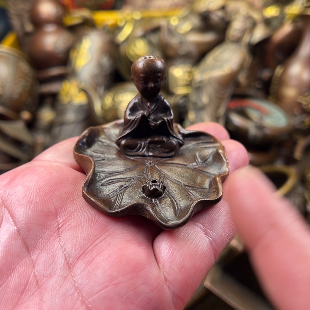 茶壶香炉铜器摆件