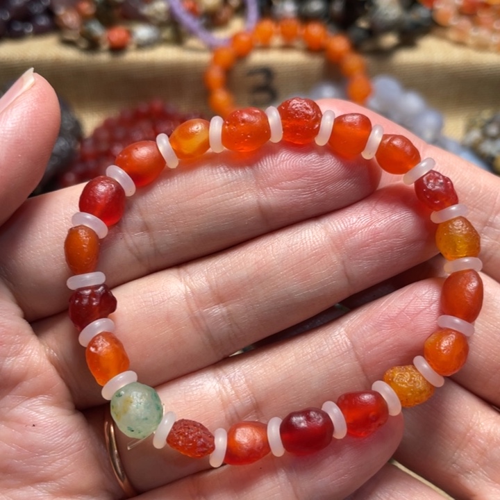 玛瑙/玉髓合金手链