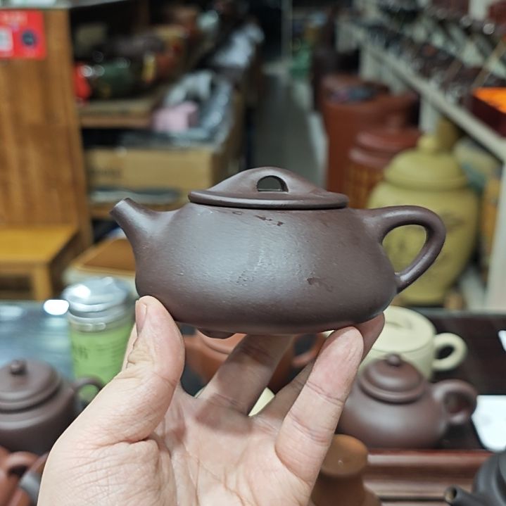 紫砂茶壶紫泥景舟230cc