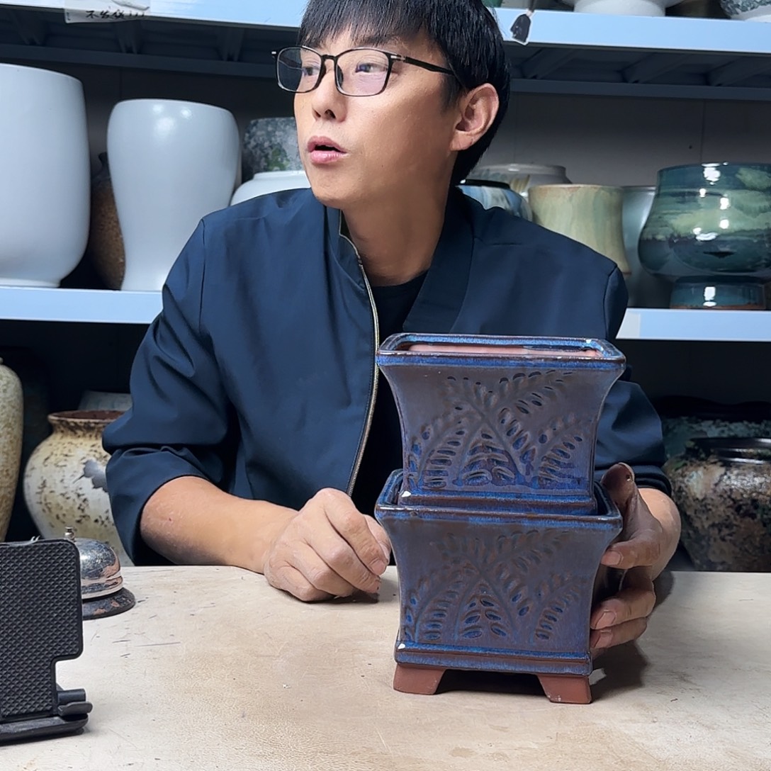紫砂花盆尺寸15@12