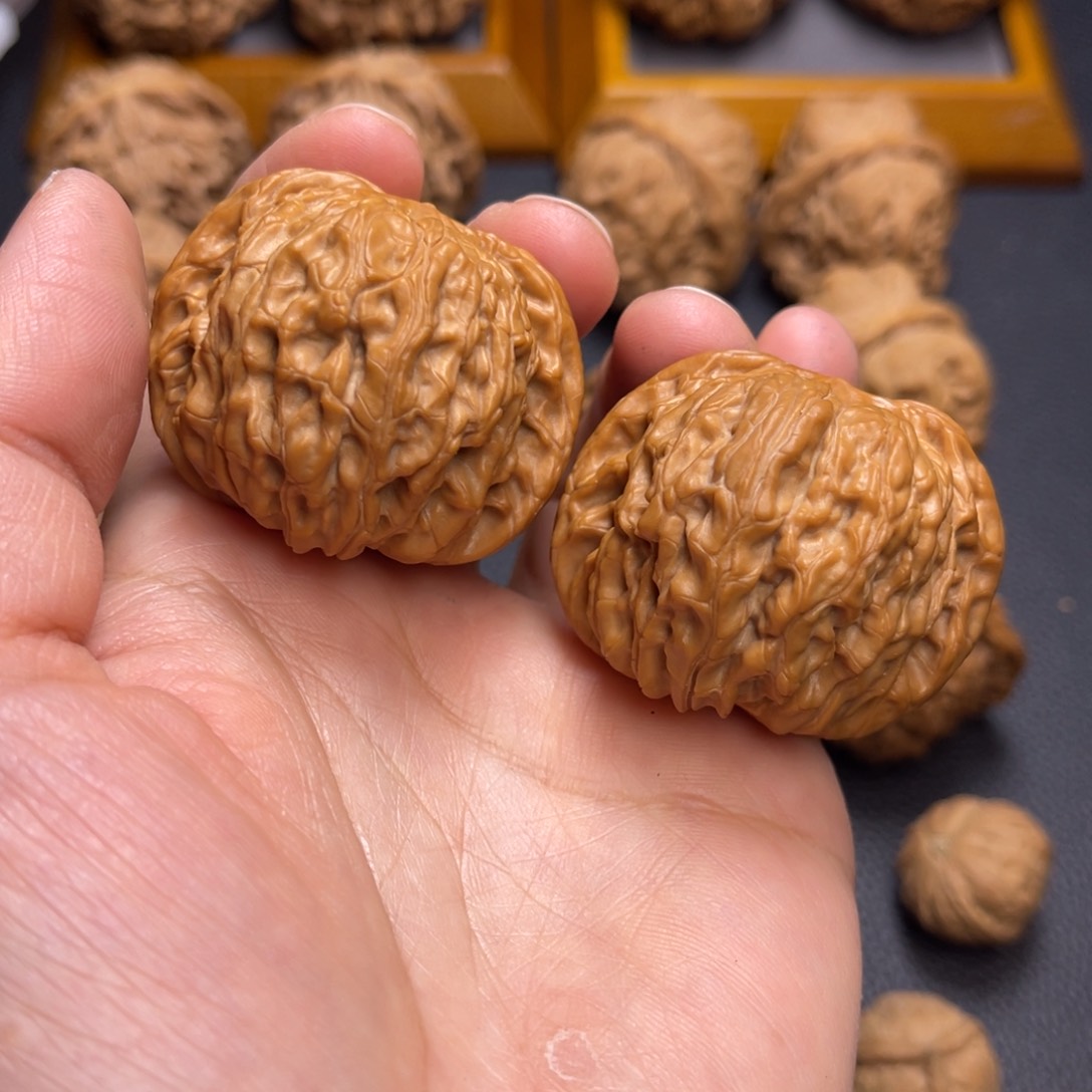 桃核把件42全品磨盘 孟