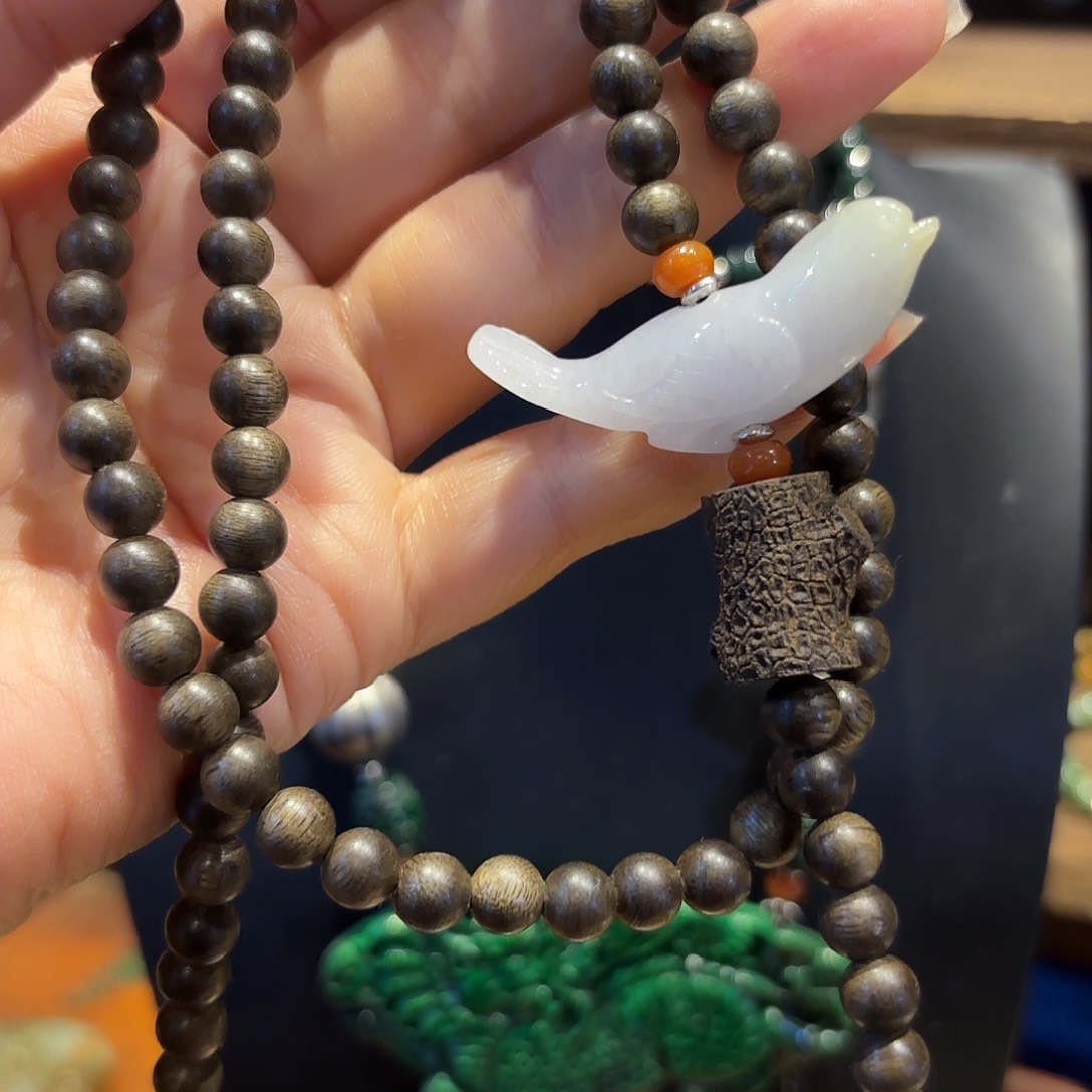 翡翠颈饰未镶嵌原创