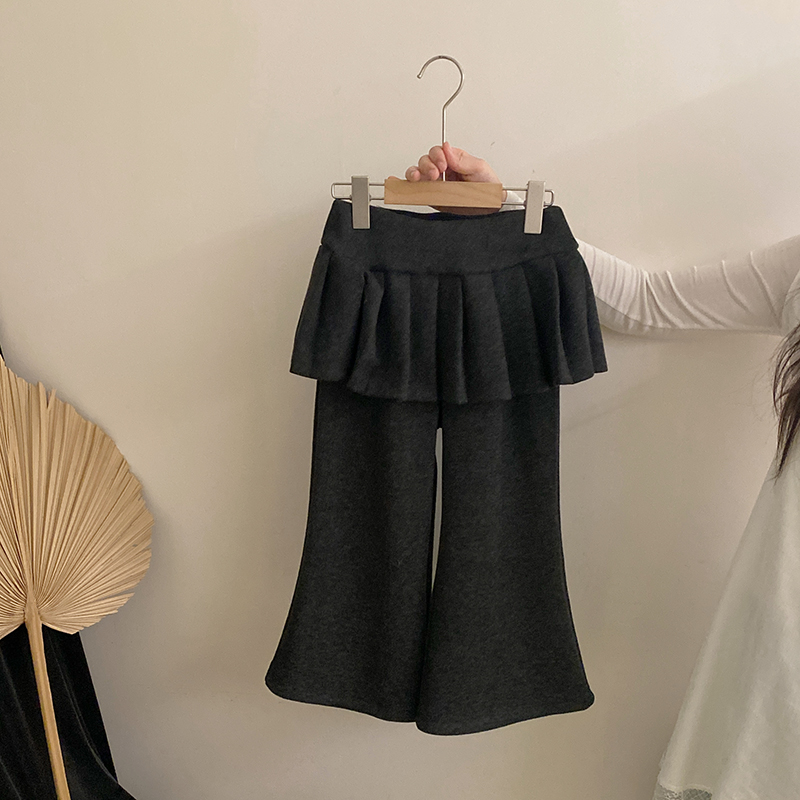 女童洋气秋冬季新款韩系屁帘加绒休闲裤中大童洋气裤子潮Z-KXE54