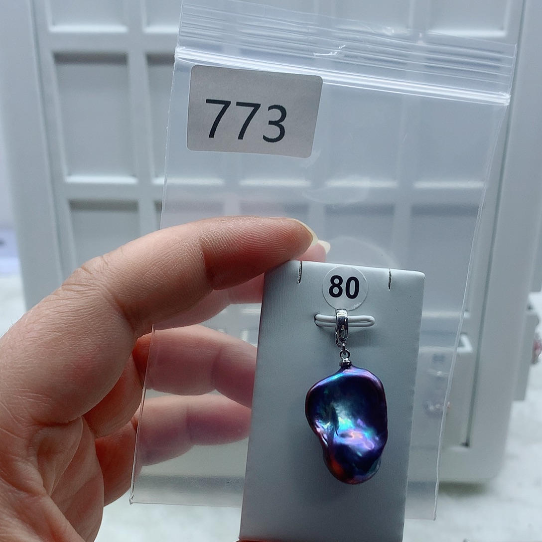 吊坠(不含链)淡水珍珠合金