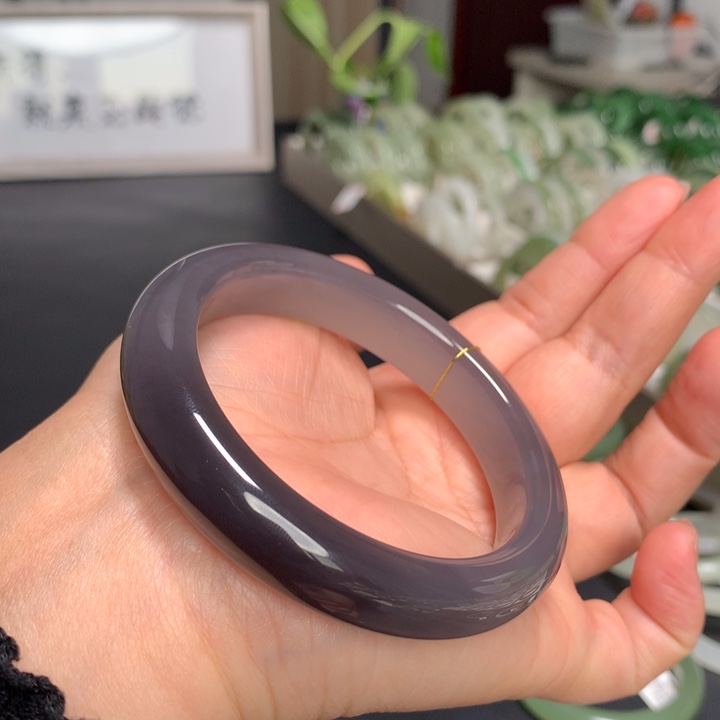 和田玉手镯未镶嵌57