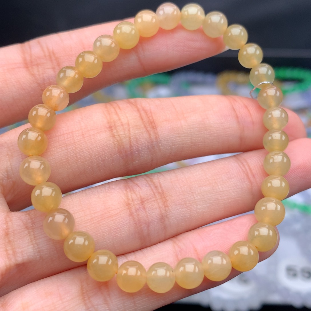 翡翠手链未镶嵌卡