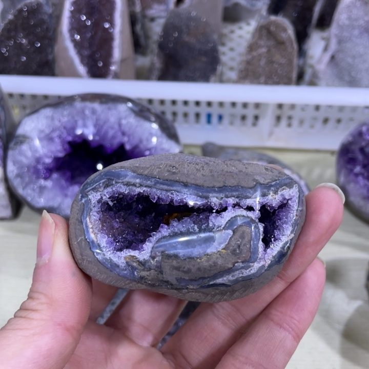 紫晶方解石未镶嵌