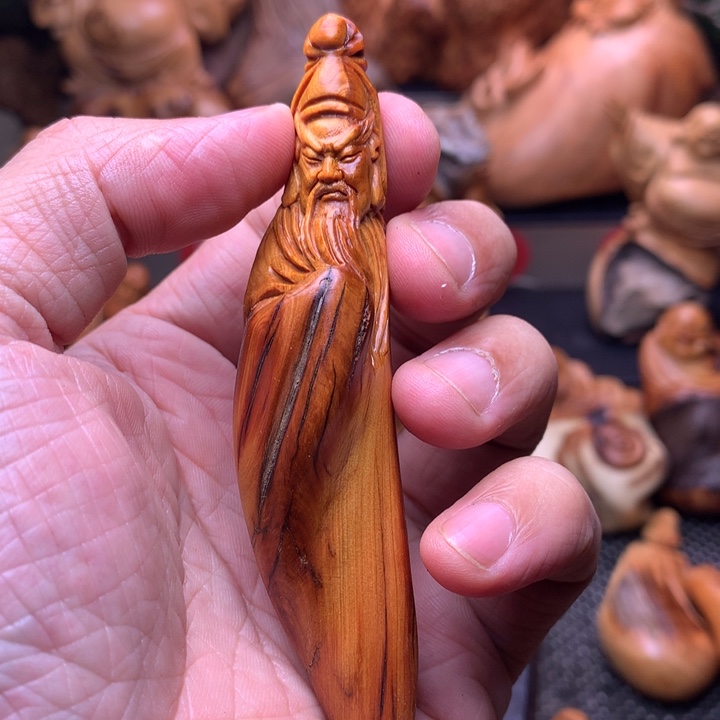 柏木（崖柏）崖柏陈化料手把件