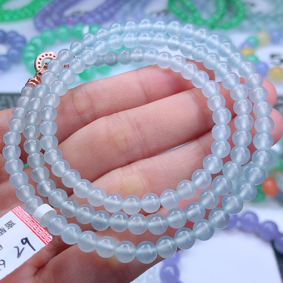 翡翠手串未镶嵌卡5