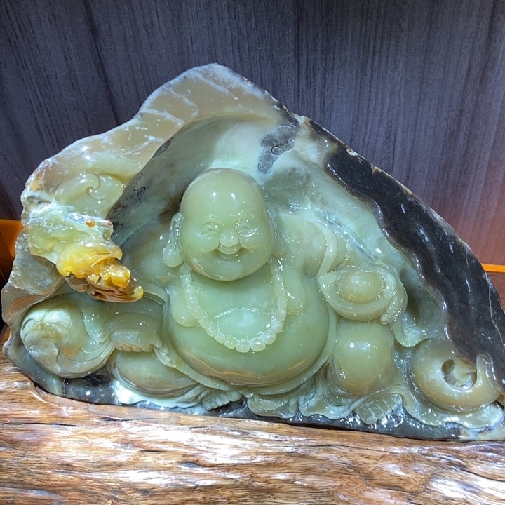 蛇纹石玉（覆膜）珠宝奇石合金