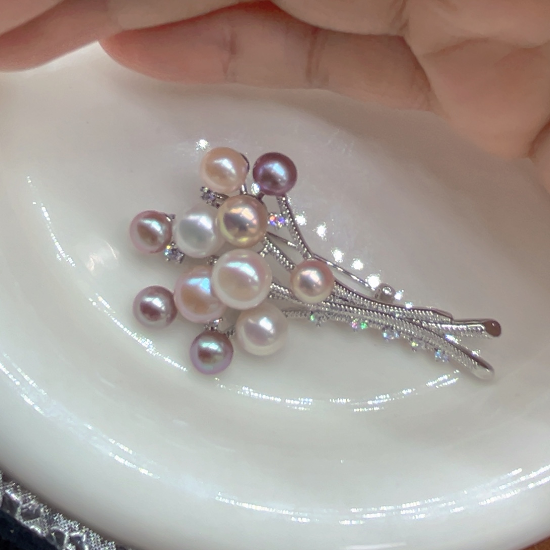 淡水珍珠极光天然珍珠合金