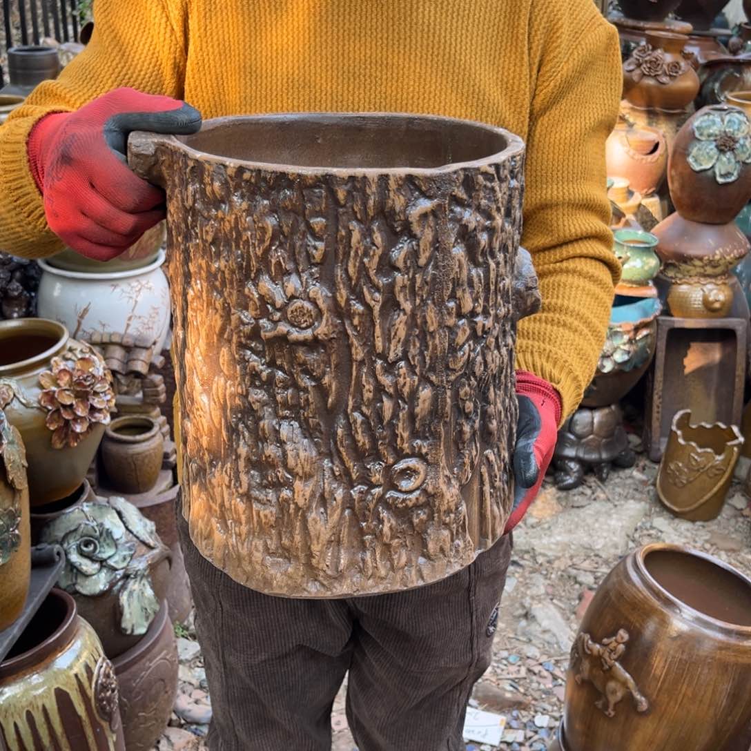 红陶高30口25有孔