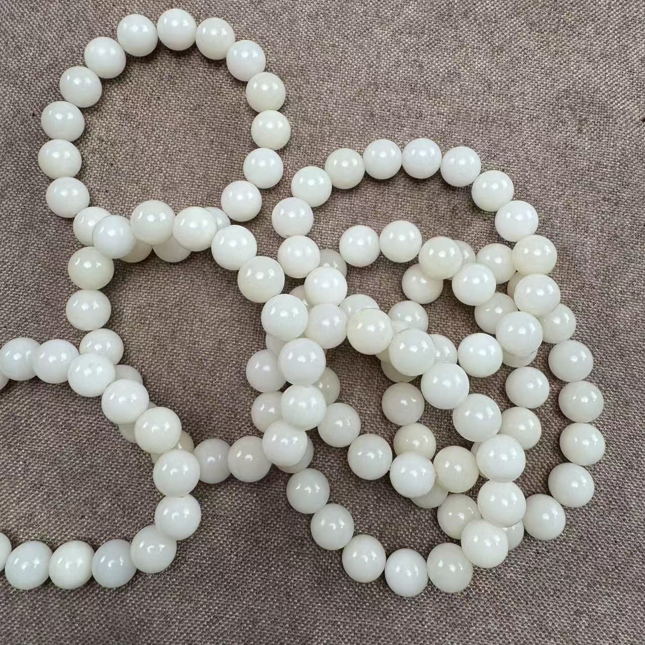 【芸奇】白玉菩提根1.2单圈文玩手串