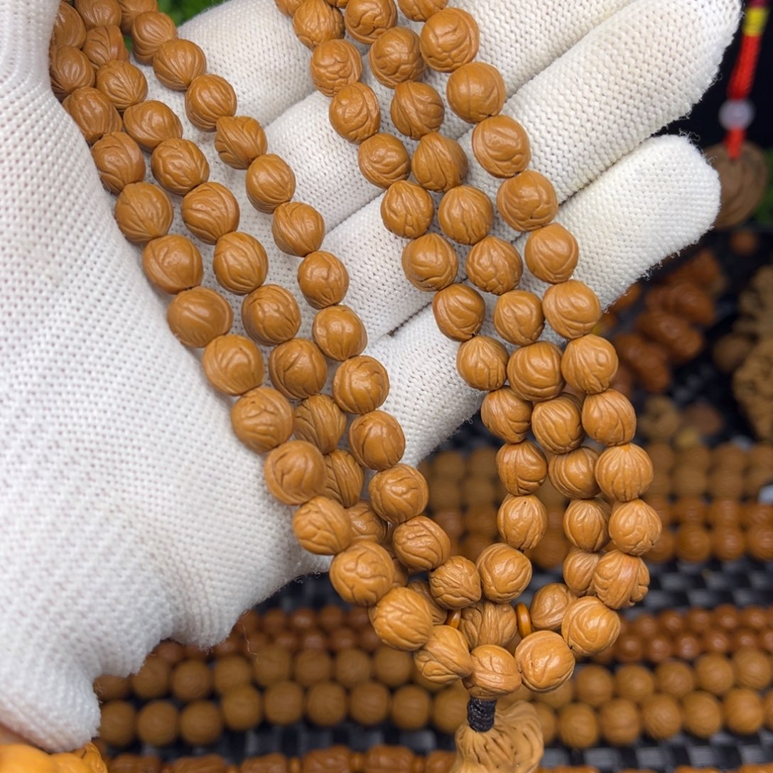 手串文玩核桃玉龙脊108颗脖挂