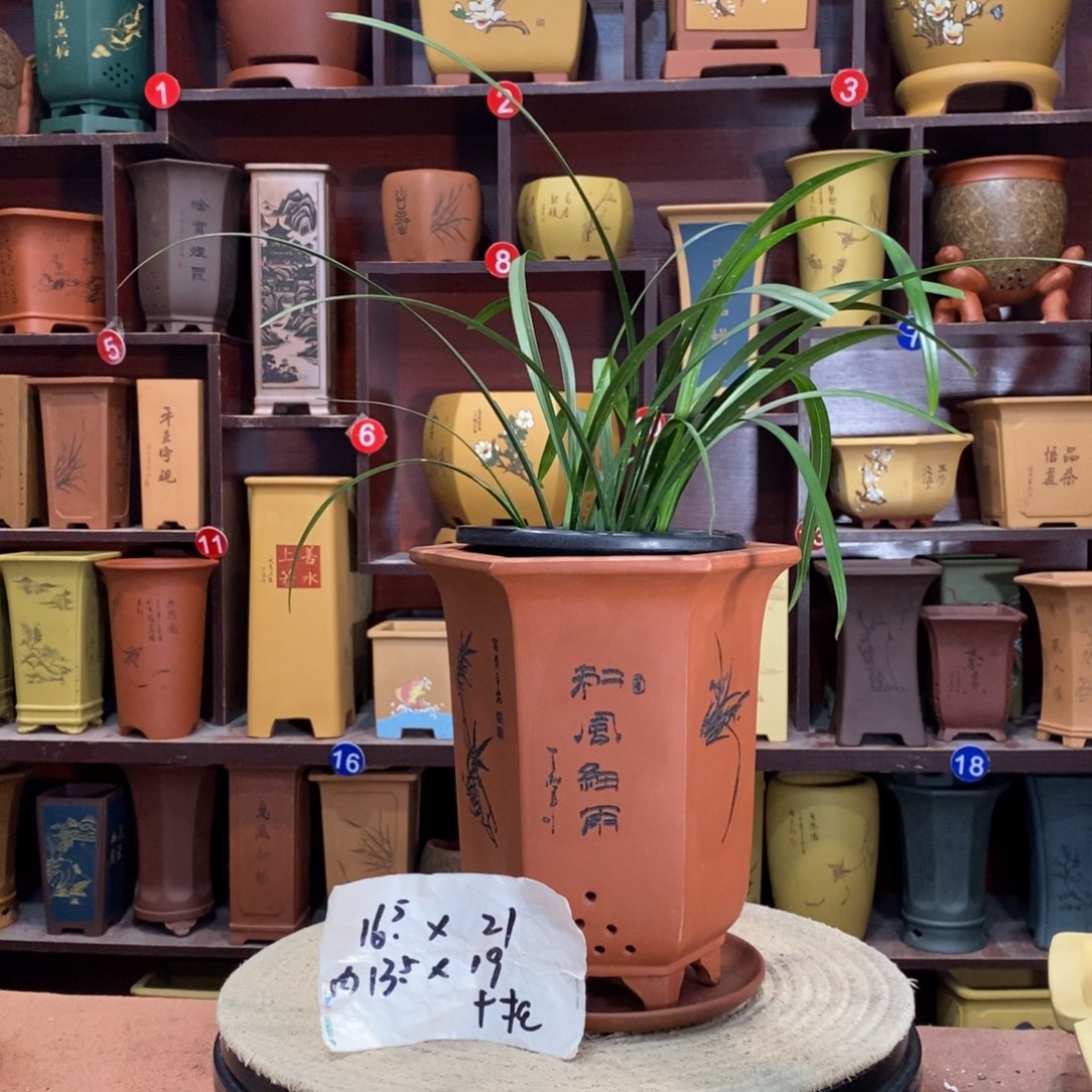 紫砂艺术紫砂花盆