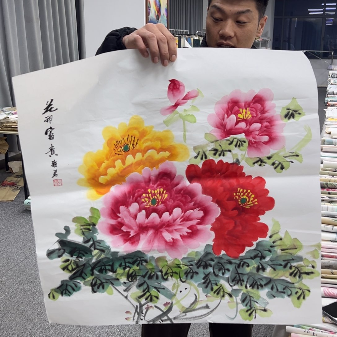 国画纯手绘字画宣纸
