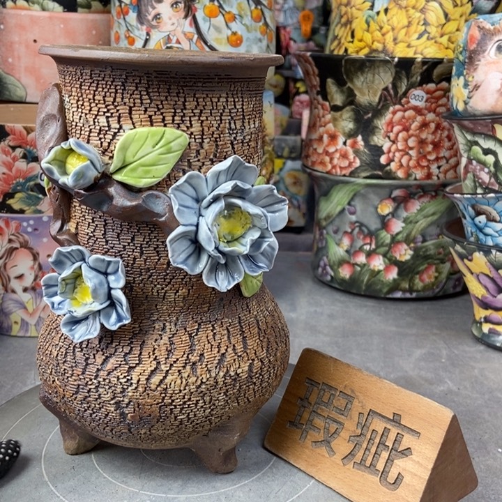红陶景德镇艺术手绘作品