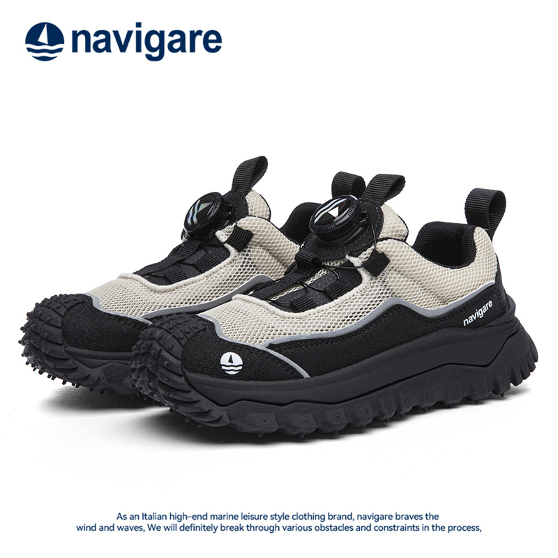 Navigare/纳维凯尔童鞋山系百搭中大童旋转按钮运动鞋FCBY233010商品图