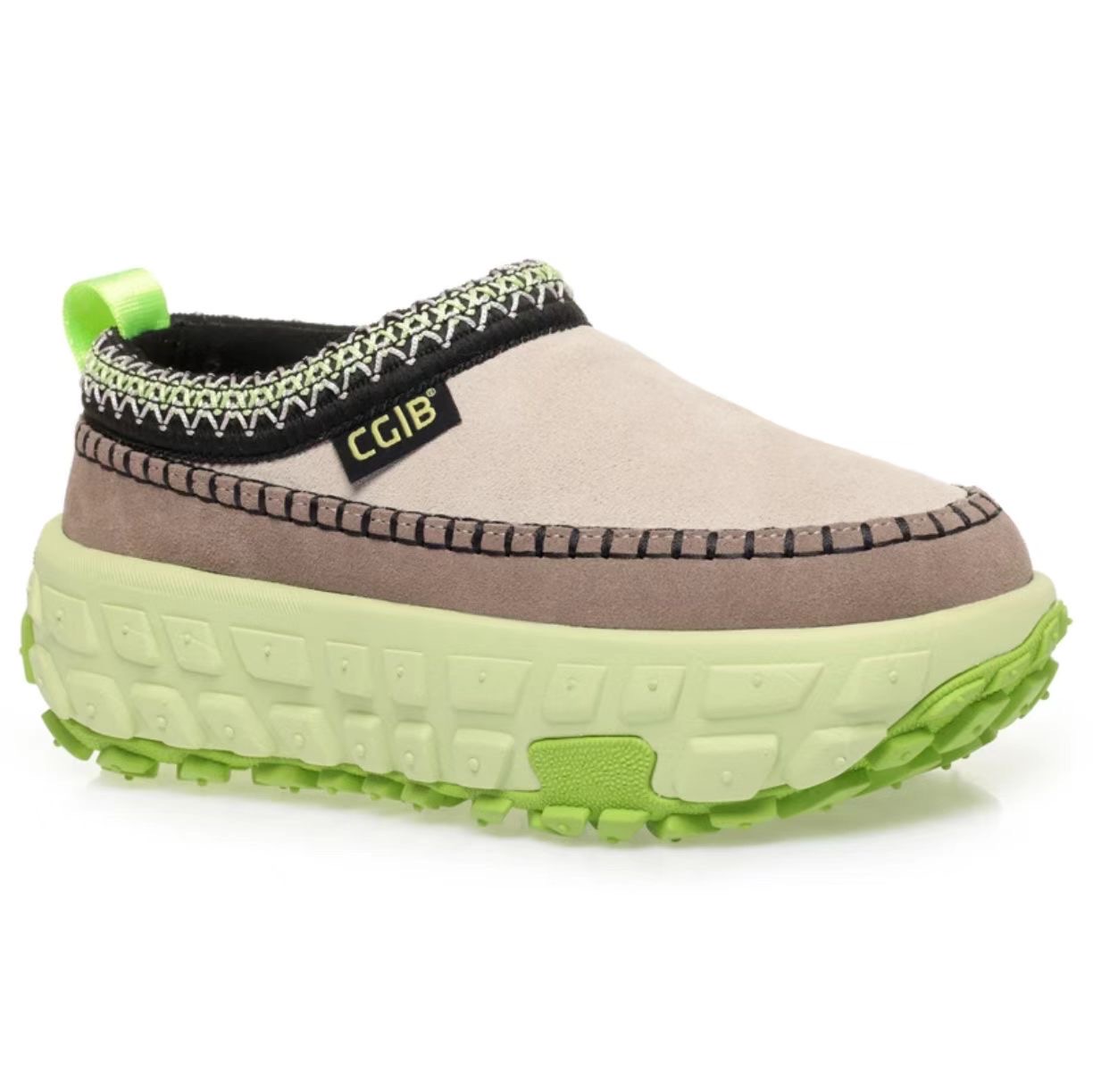 冬季时尚雪地靴男女雪地靴舒适潮鞋女鞋拼色潮流低帮百搭厚底