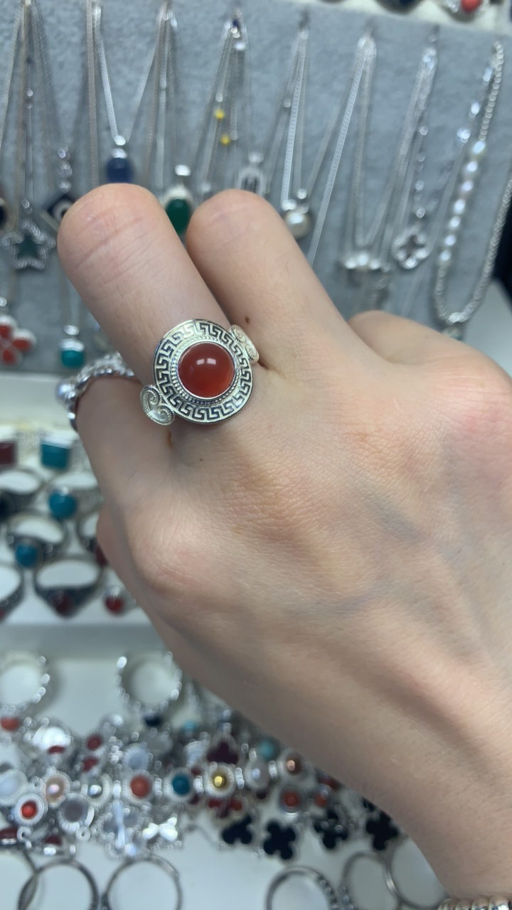 925银银制品 纯银复古戒指