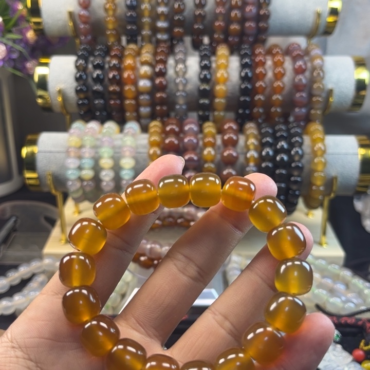 玛瑙/玉髓未镶嵌手链